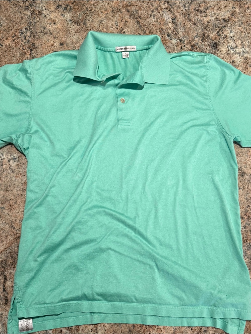 Peter Millar Men’s Mint Polo Shirt Pinter Vedra Inn & Club. Short Sleeve